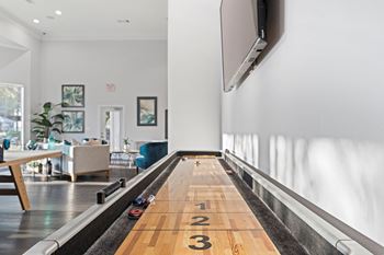 Shuffleboard at The Ambrose, Houston, Texas